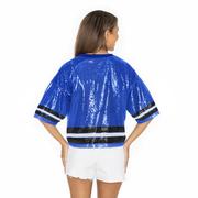 Kentucky Gameday Couture Own the Game Full Sequin Crop Jersey